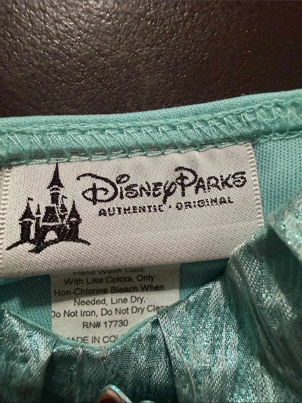 Disney shimmery aqua